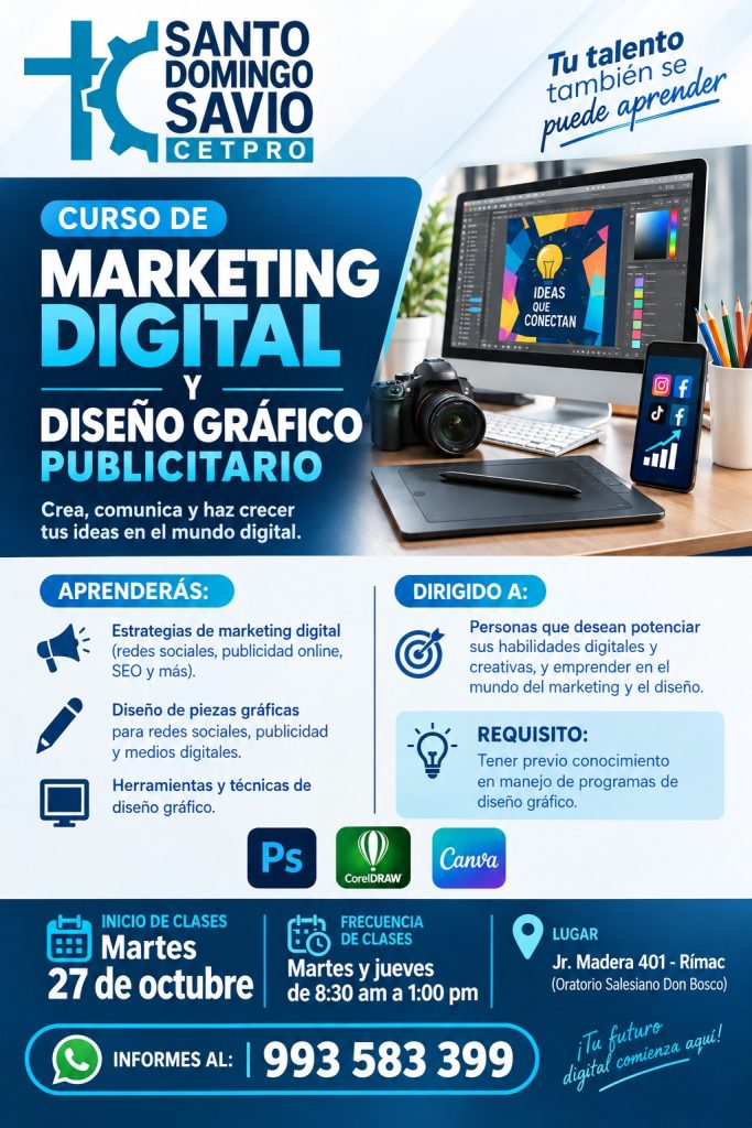 Flyer de Marketing Digital y Diseño Publicitario