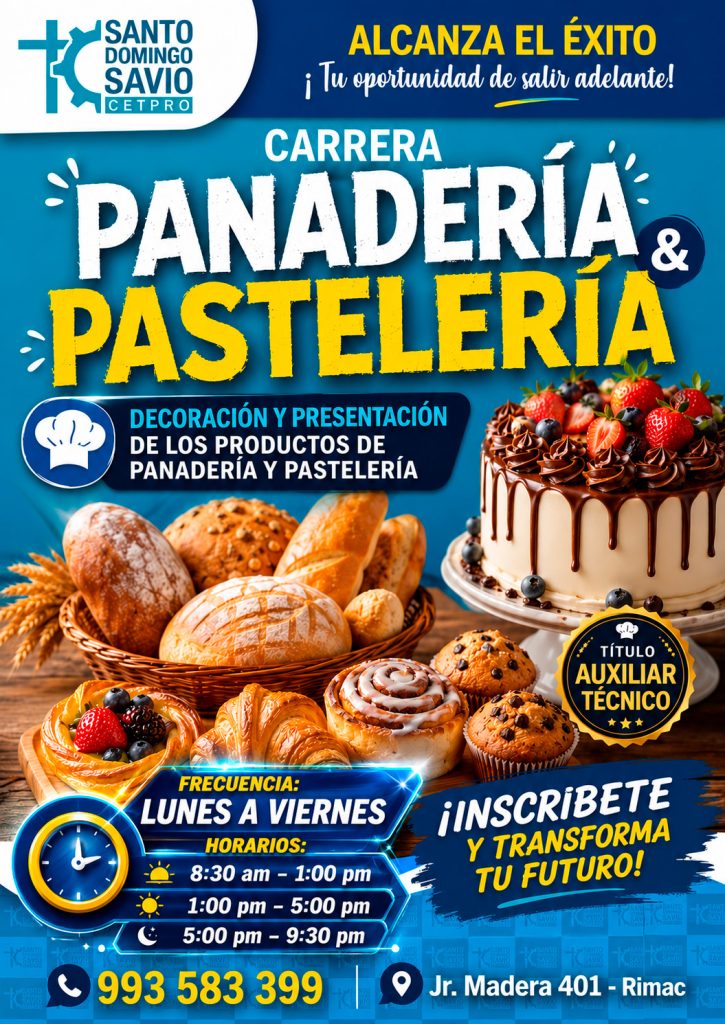 Flyer de Panadería y Pastelería